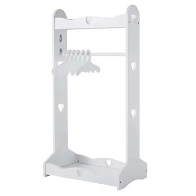 رف معطف الأطفال الخشبي